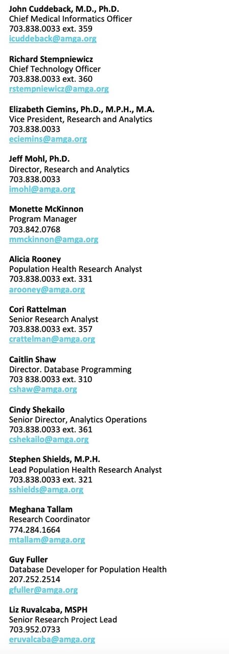 Research and Analytics Staff