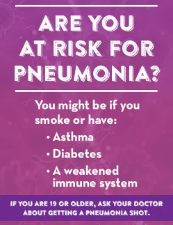  Pneumonia High-Risk Poster & Bookmark