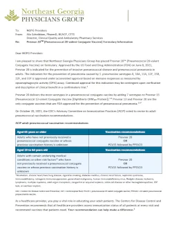 PCV-20 Formulary Information Provider Letter