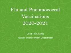 Flu and Pneumococcal Vaccinations Training