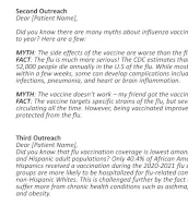 Flu Outreach Messaging