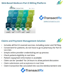 Medicare Part D Vaccine Billing Solution for Healthcare Providers
