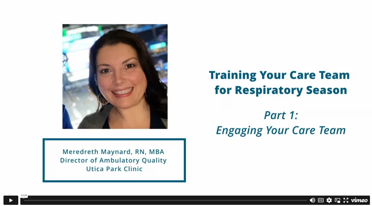 "Training Your Care Team for Respiratory Season" – Utica Park Clinic 