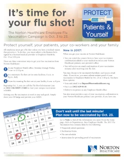 Employee Flu Vaccination Campaign Flyer and Sign-In Sheet