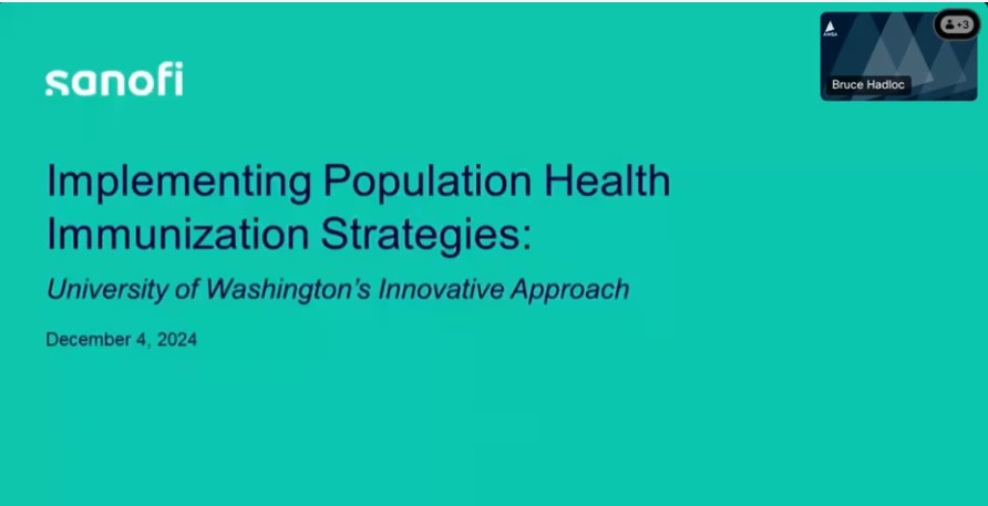 “Implementing Population Health Immunization Strategies” Webinar