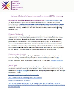  National Adult and Influenza Immunization Summit (NAIIS) Summary