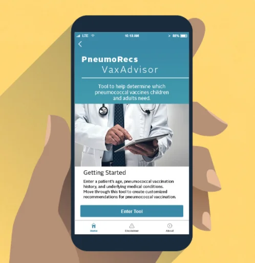 PneumoRecs VaxAdvisor Mobile App